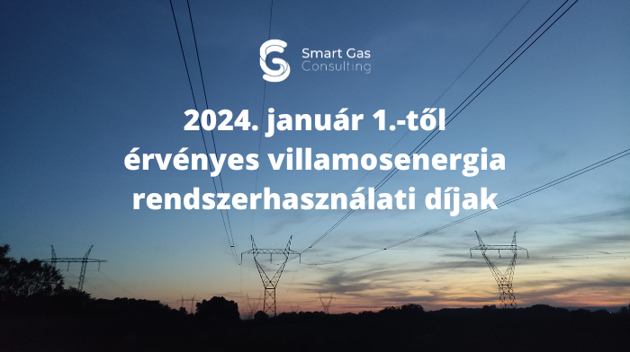 Villamosenergia rendszerhasználati díjak 2024.01.01.-től